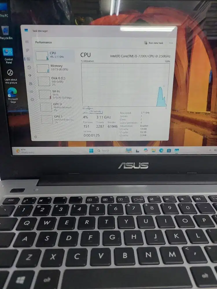 Laptop Second Asus X456U I5-7200U NVIDIA