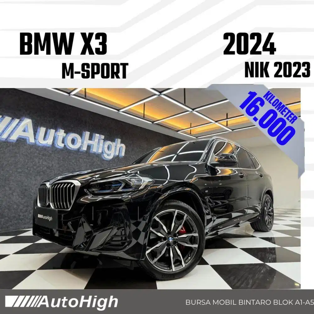 DP10% [Km16.000] X3 M-Sport 2023 Black Reg 2024 #AUTOHIGH