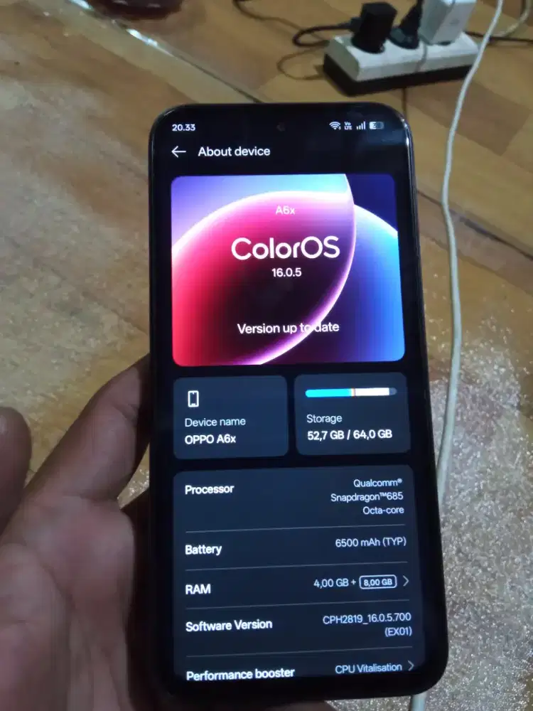 OPPO A6X 4/64 FULLSET MULUS ORIGINAL