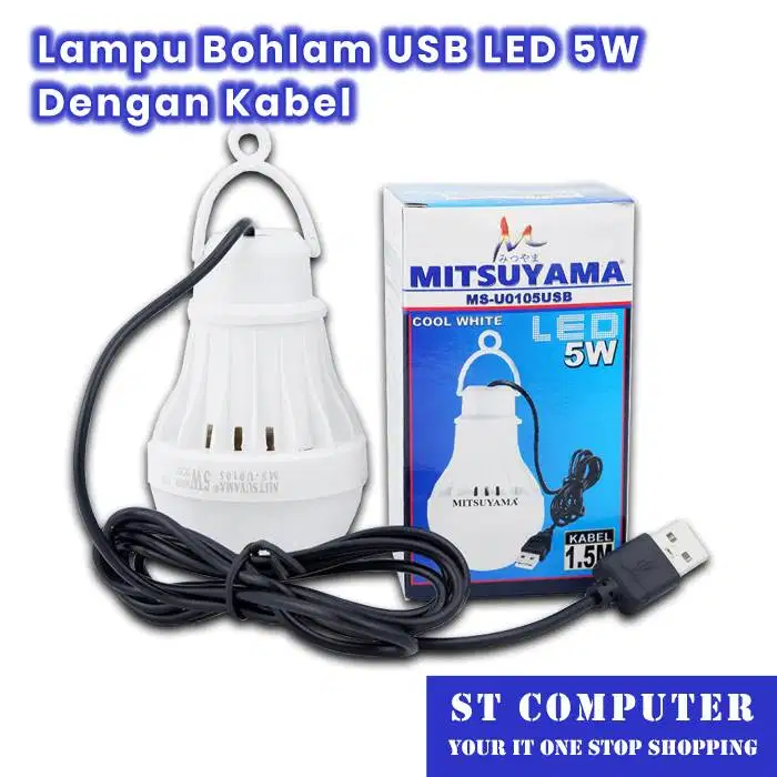 Lampu Bohlam USB LED 5W Dengan Kabel