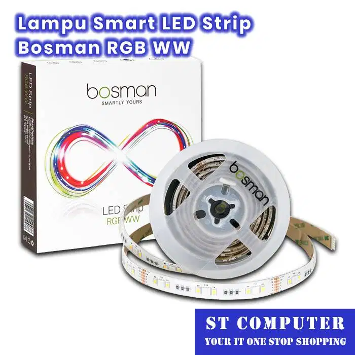 Lampu Smart LED Strip Bosman RGB WW