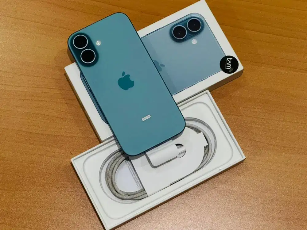 iPhone 16 128GB iBox BH100% Pemakaian 1 Bulan
