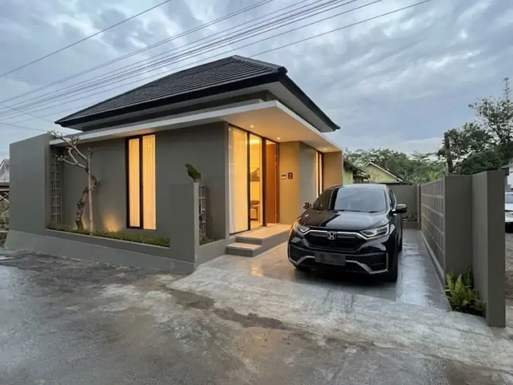 Rumah Cantik Estetik Modern Full Furnished Utara pasar Godean