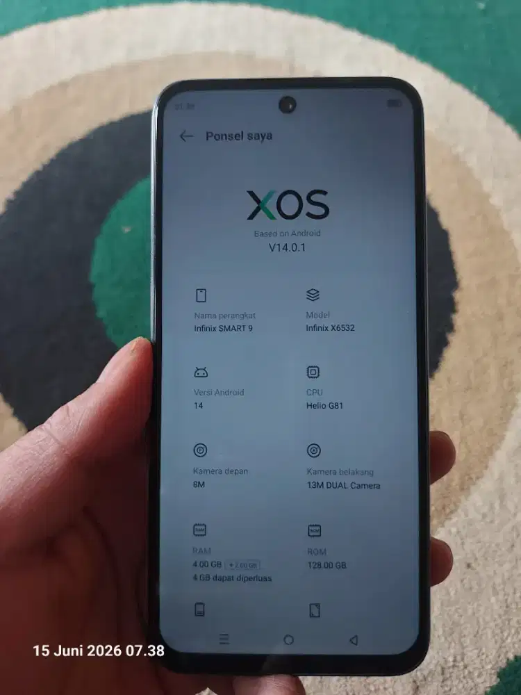 Infinix smart 9 4/128 unit only