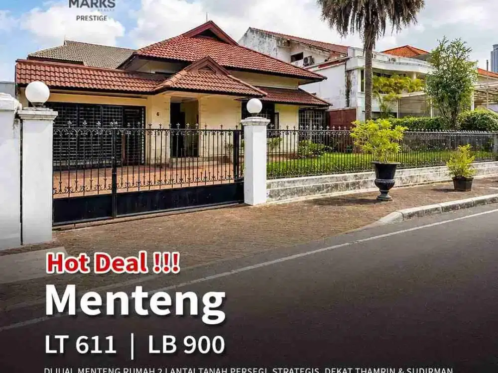 Menteng Value Buy – Rumah Besar di Lokasi Premium 

 Menteng, Jakarta Pusat

 Dijual Rumah 2 Lantai di Lokasi Strategis Menteng

▪️ Luas Tanah 611 m²
▪️ Luas Bangunan 900 m²
▪️ 2 Lantai
▪️ 4 Kamar Tidur
▪️ 4 Kamar Mandi
▪️ Garasi 2 Mobil
▪️ Carport 4 Mobi