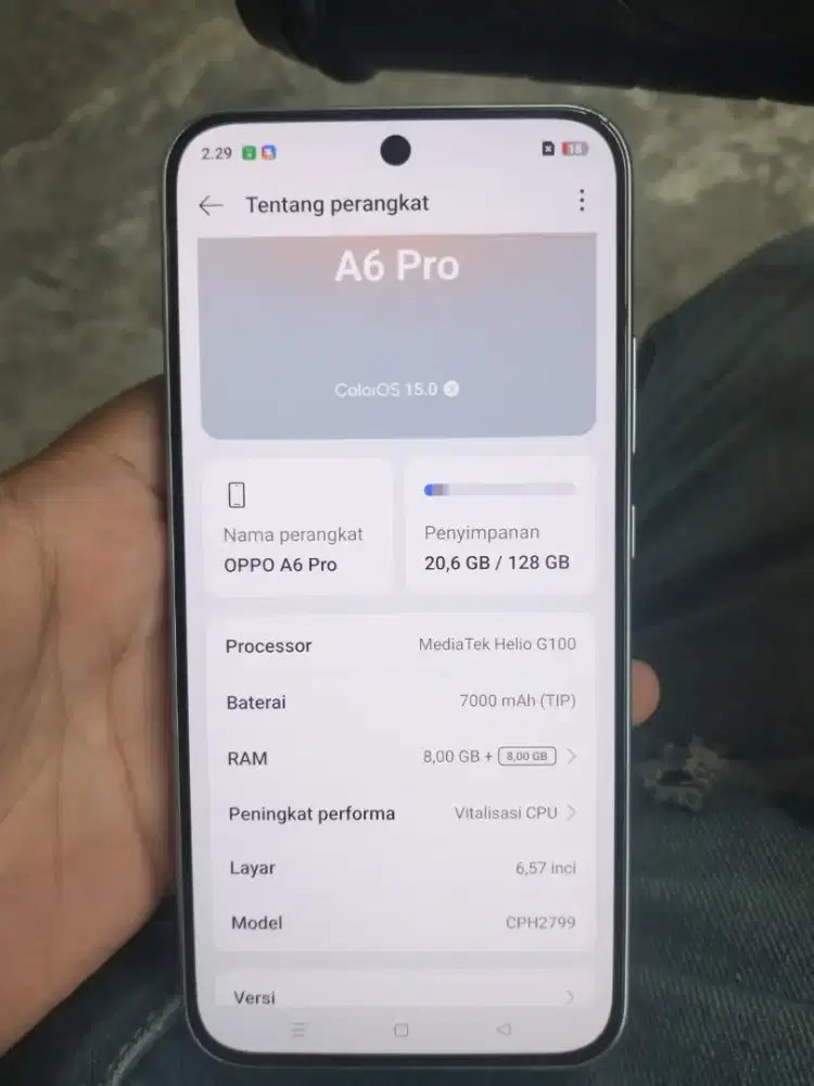 Oppo A 6Pro Ram 8+8/128
