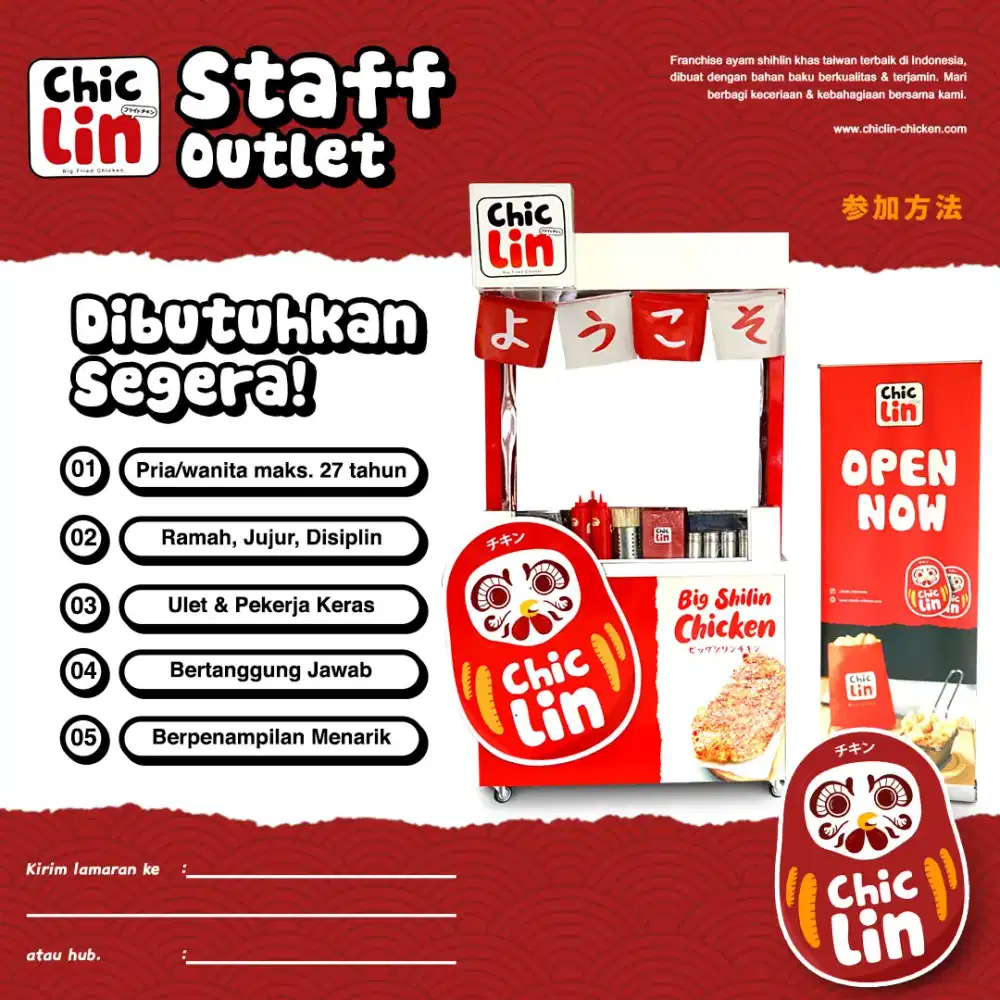 Dibutuhkan segera chiclin cipadung