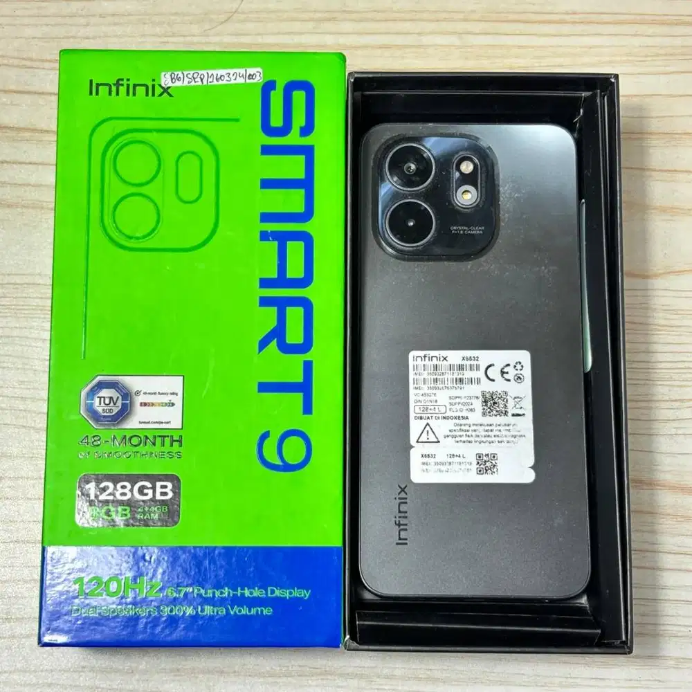 Infinix Smart 9 RAM 8GB (4+4) / 128GB -Siap Pakai!
