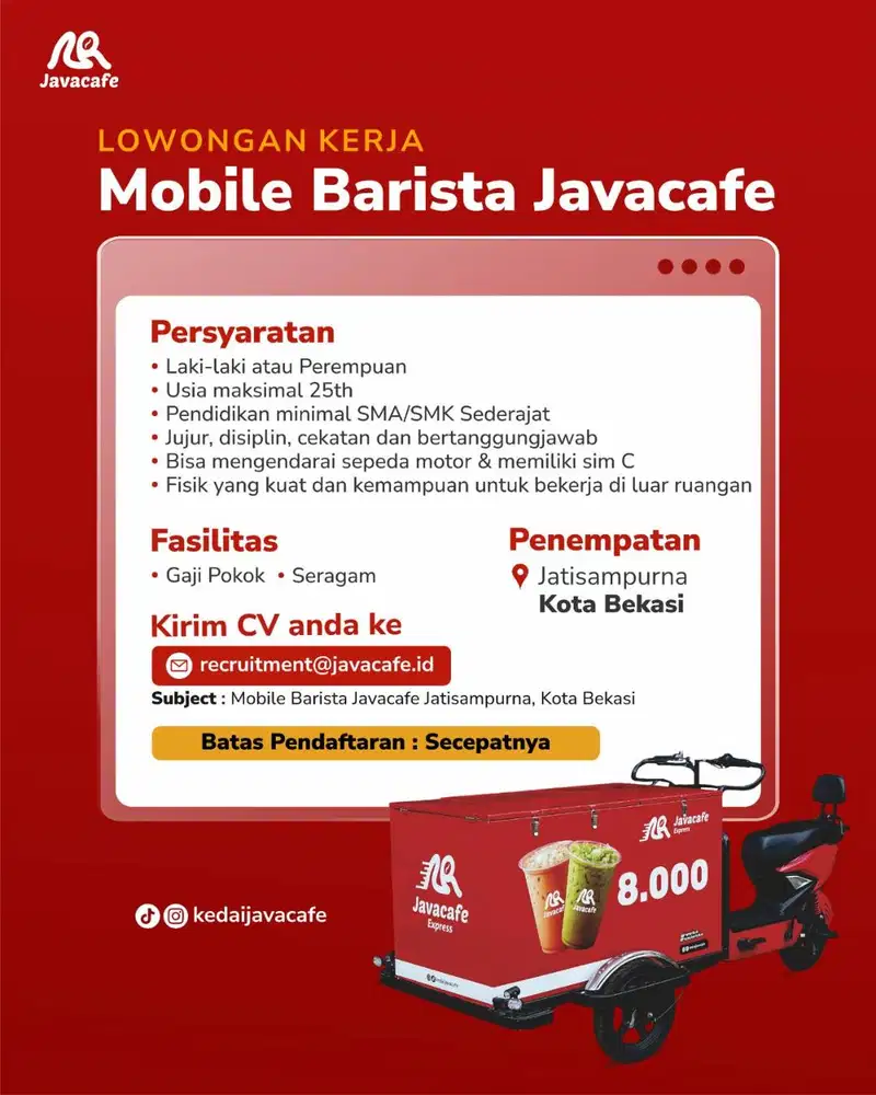 Mencari mobile barista javacafe