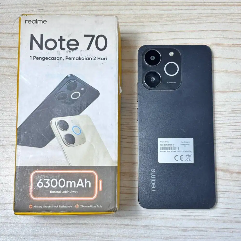 Realme Note 70 | RAM 4GB + 8GB Extended | Storage 64GB | Android 15 Si
