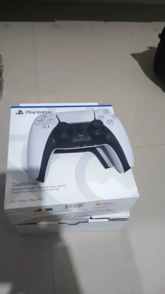 Stik dualsense ds5 ps5 ori putih fullset