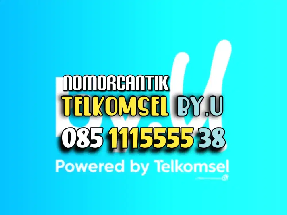 (bisa COD) Nomor CANTIK kartu TELKOMSEL by.U TRIPEL KUARTED 1115555