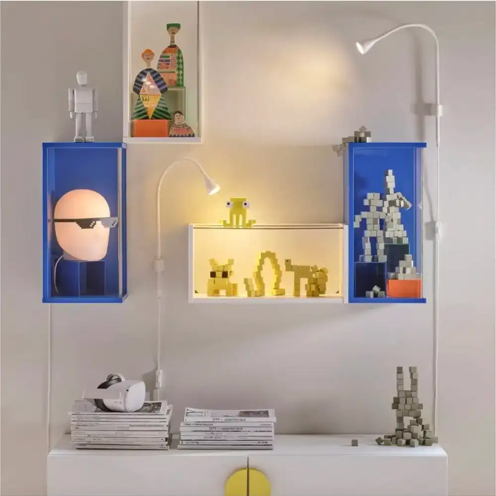 Brannboll ikea display kabinet putih