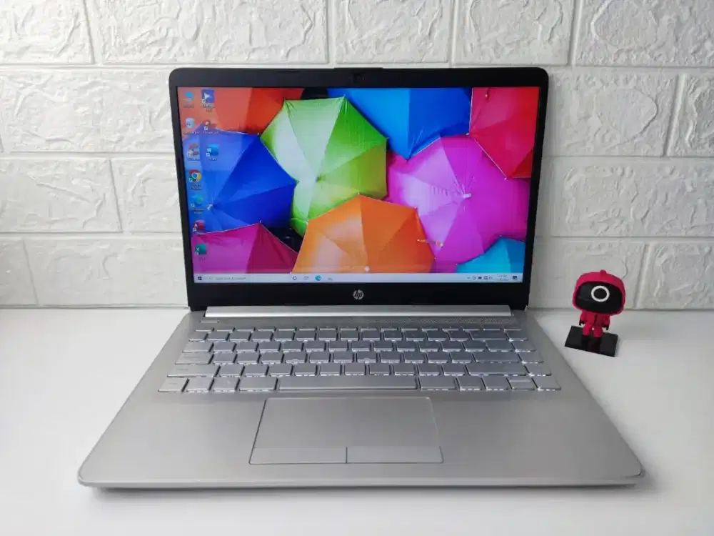 Laptop HP 14s dk0xxx HDD1TB Slim Bezell Keyboard Nyala Body Mulus