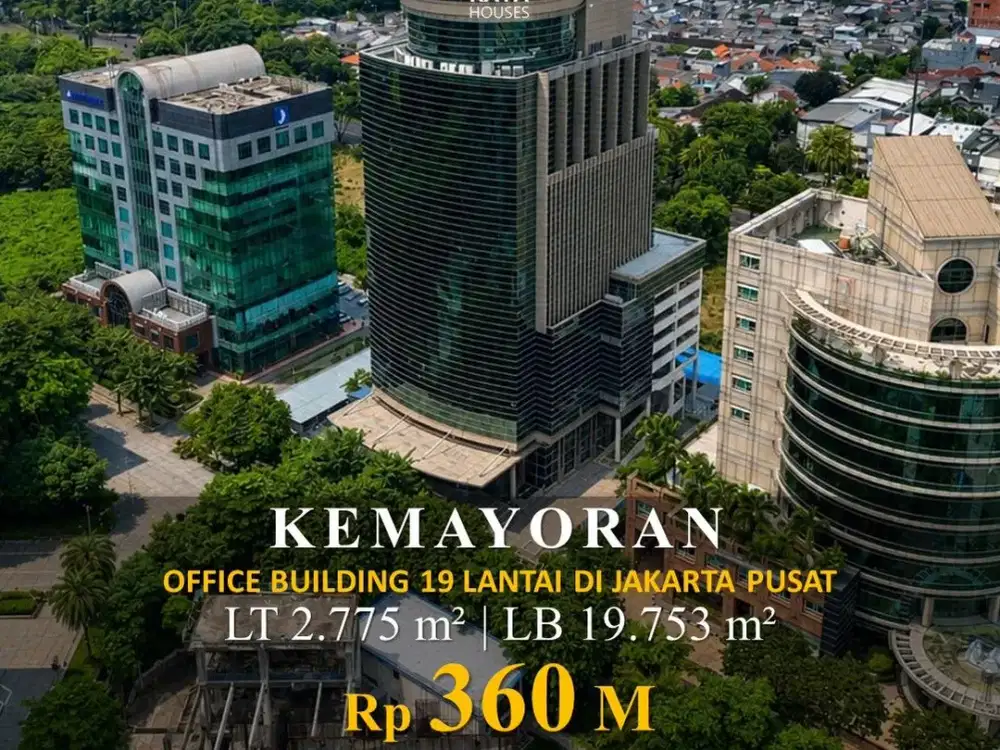 Kemayoran 19Lt Office 19.753m² 6 Lift Parkir 160Mbl, 360M Nego