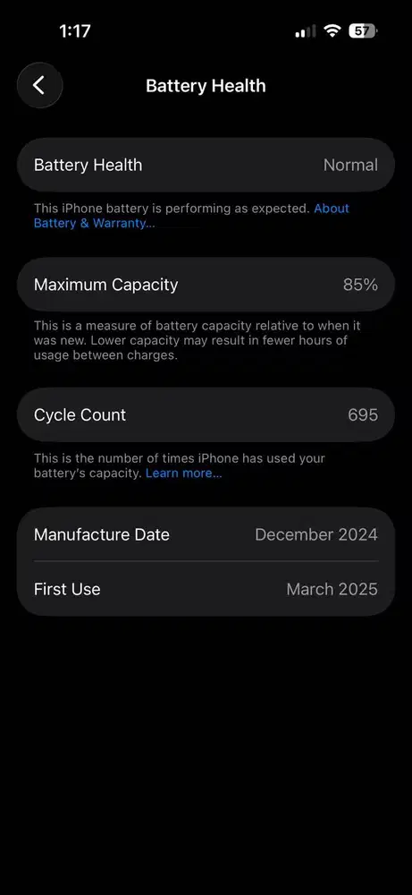 iPhone 15 128GB Black - Resmi Blibli (GDN) IMEI A