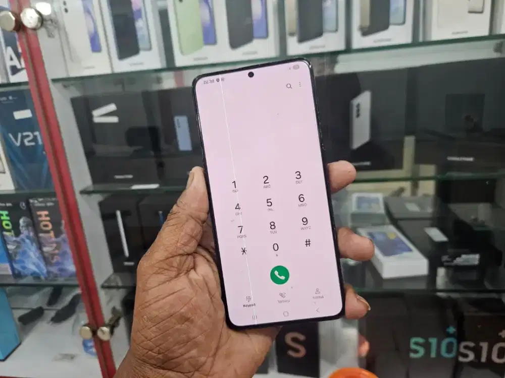 Samsung S21+ 5g 8/256 minus garis sehelai. Mluus