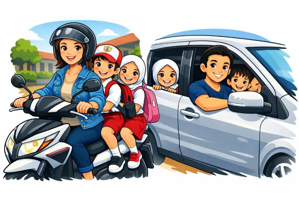 Jasa Antar Jemput Anak sekolah dan LES