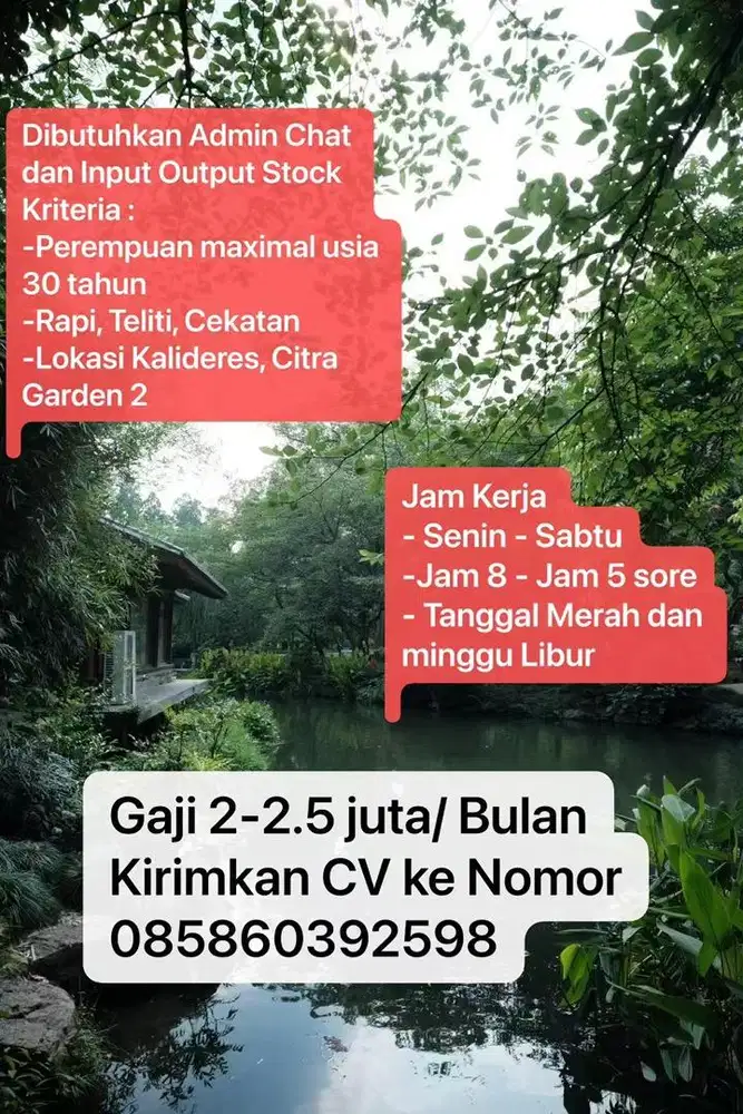 Admin Chat dan Input Output Stock