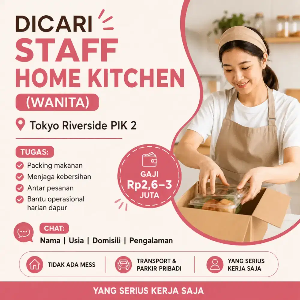 DICARI STAFF HOME KITCHEN (WANITA)