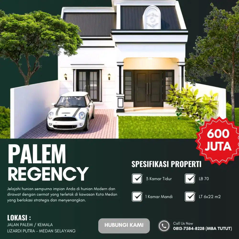 PALEM REGENCY 23 UNIT DAERAH LIZARDI PUTRA