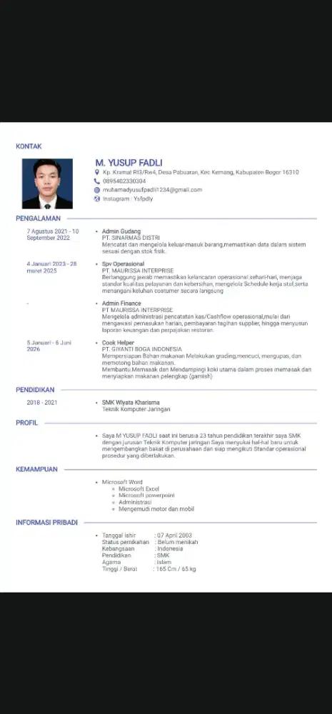 Cari lowongan pekerjaan