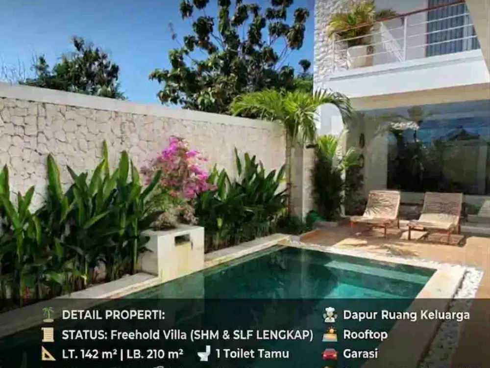 Villa Baru Minimalis Modern 10 Menit ke Pantai di Nusa Dua Bali