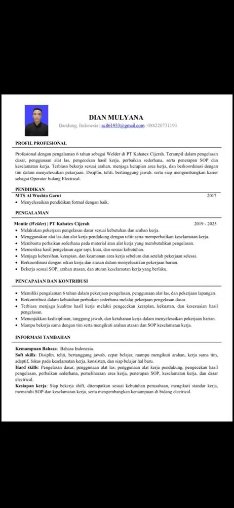 Mencari pekerjaan