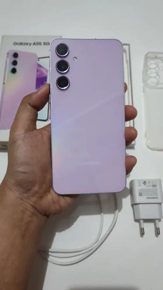 Samsung a55 8/256 lengkap segel bypass