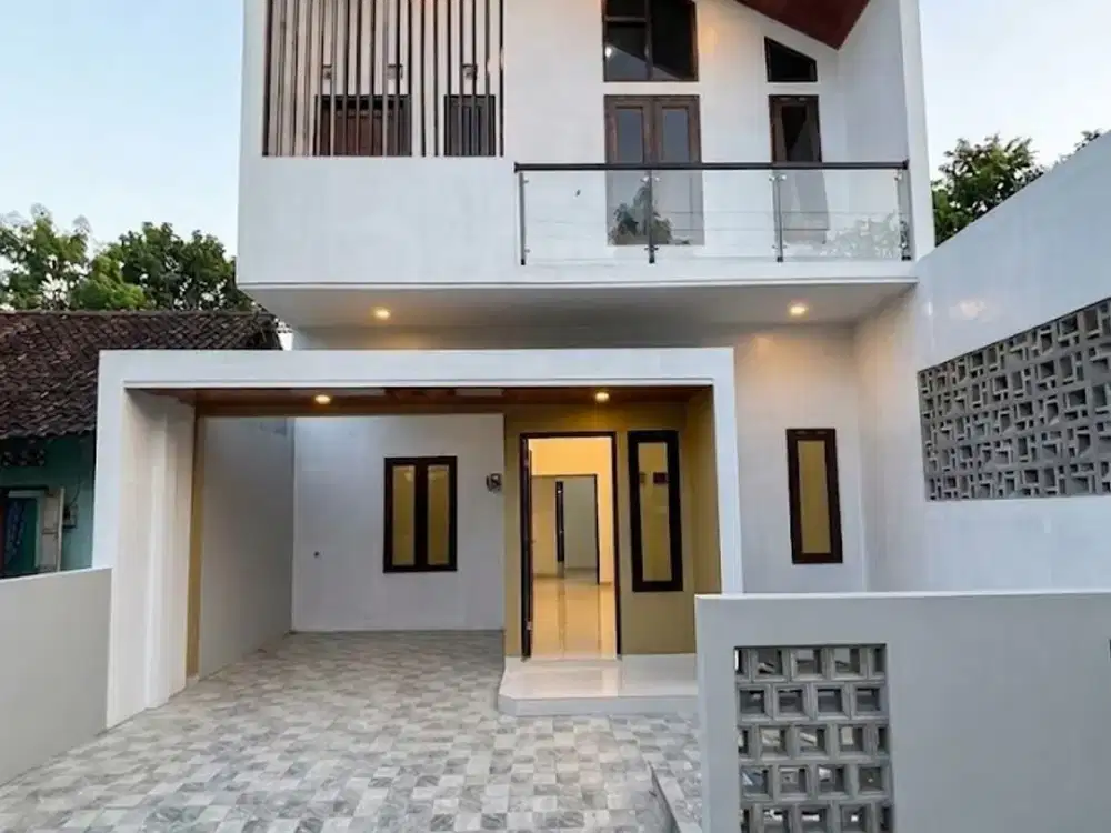 Rumah cantik 2 lantai konsep Scandinavian di Jalan Imogiri Timur RS Nur Hidayah.