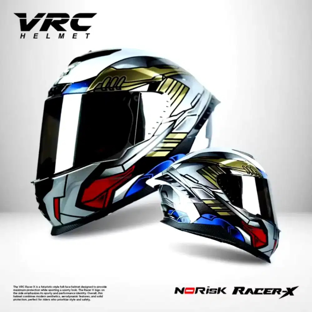 Helmet full face VRC TT CARBON dewasa SNI