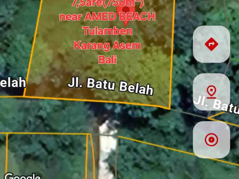 LAND FOR SALE 7,5 ARE view AMED BEACH, Tulamben KARANG ASEM BALI