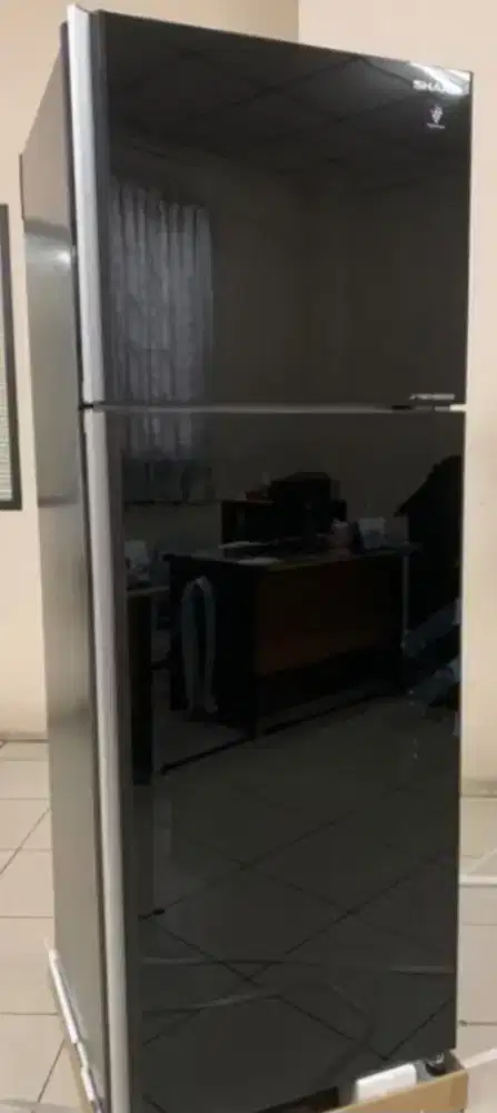 Kulkas sharp 2 pintu SJ-IG471PG-BK