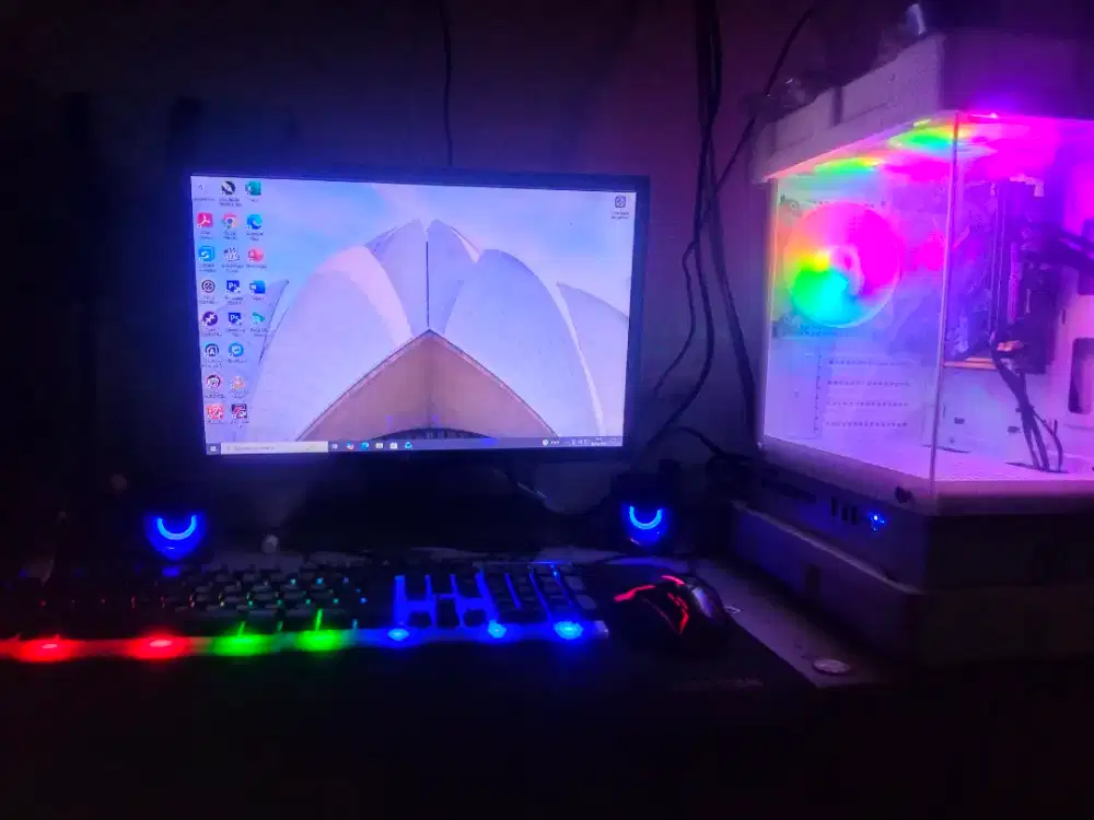 PC gaming full set intel core I5 2400 turbo speed 3,4Ghz