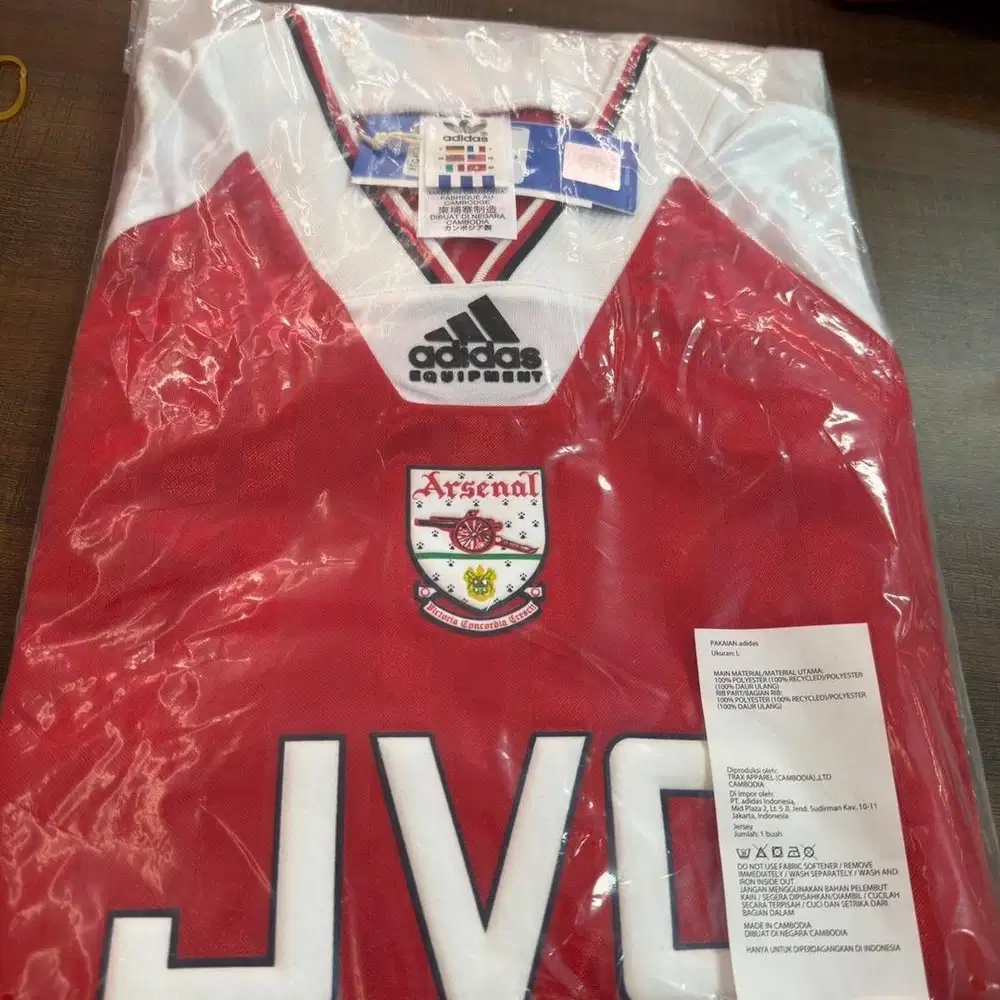 Jersey Arsenal Retro 92-94 BNWT Rilis 2025