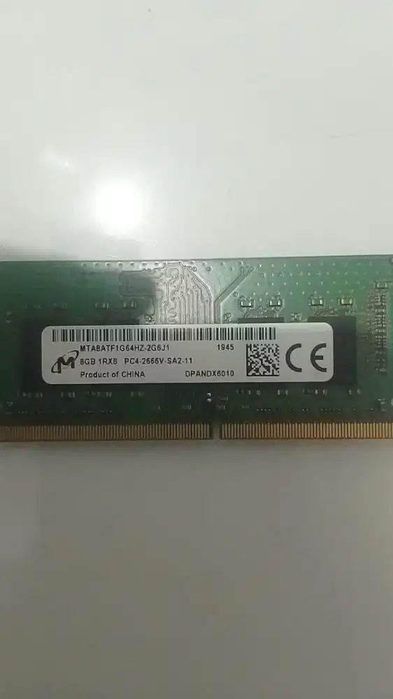 RAM micron 8GB DDR4 2666mhz untuk laptop