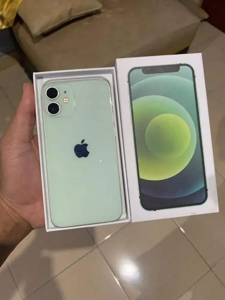 iPhone 12 Mini 64GB Inter Green | No Minus, Fullset, Siap Pakai