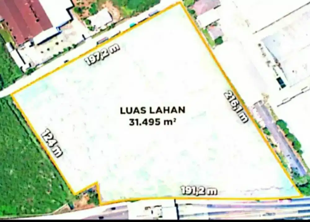 Di Jual Tanah di samping pintu tol Karawang Timur