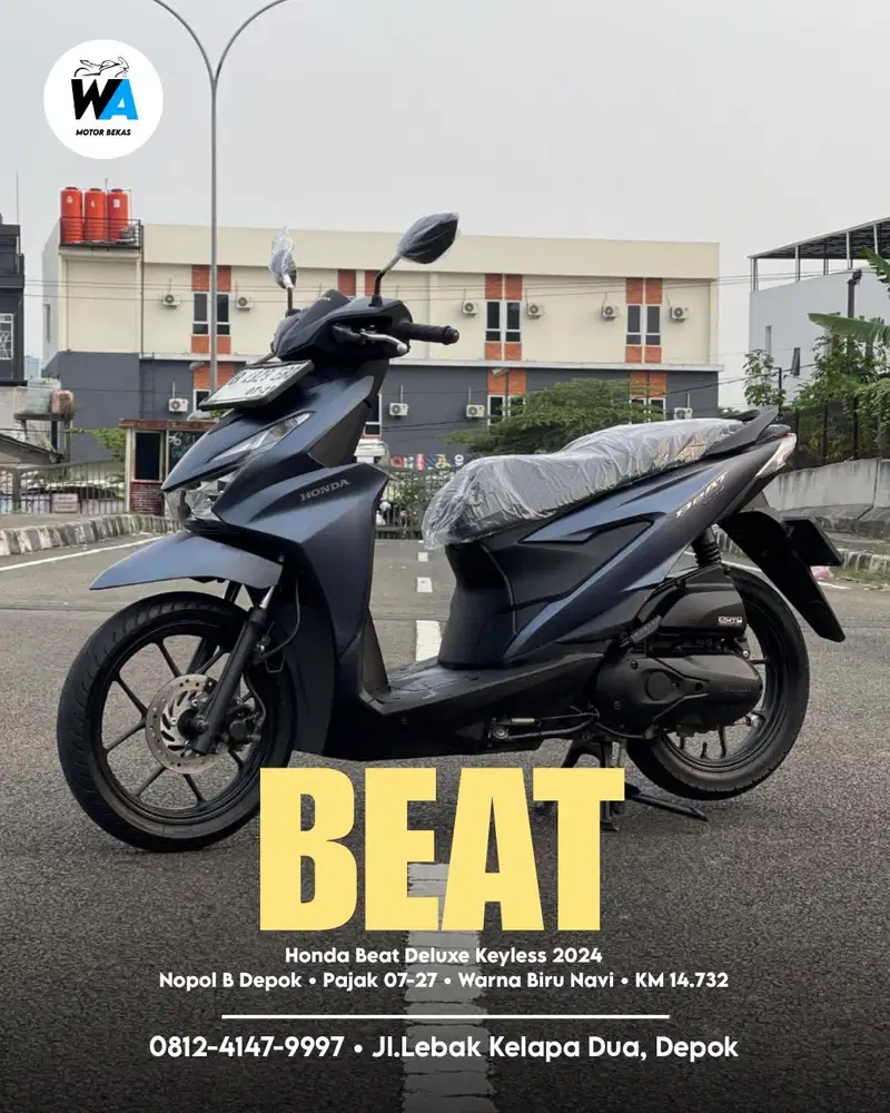Cash/Kredit Honda New Beat Deluxe Smartkey 2024