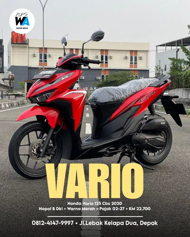 Cash/Kredit Honda Vario 125 Esp Cbs Tahun 2020 ISTIMEWA