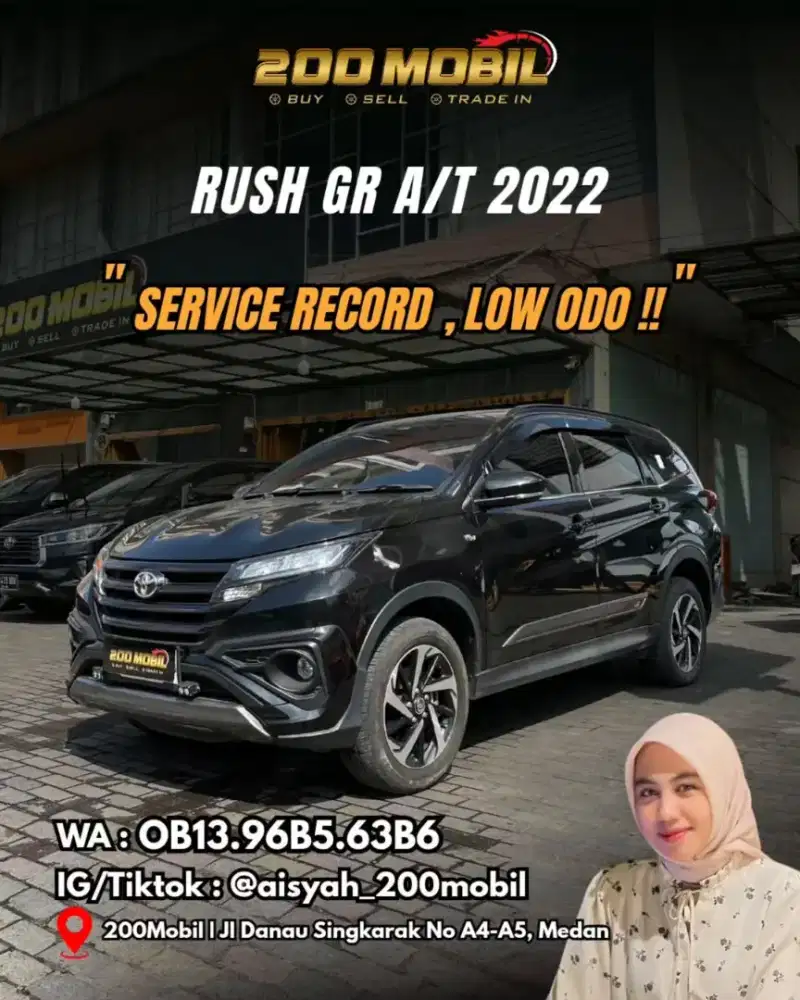 Toyota Rush 1.5S GR A/T 2022 Hitam