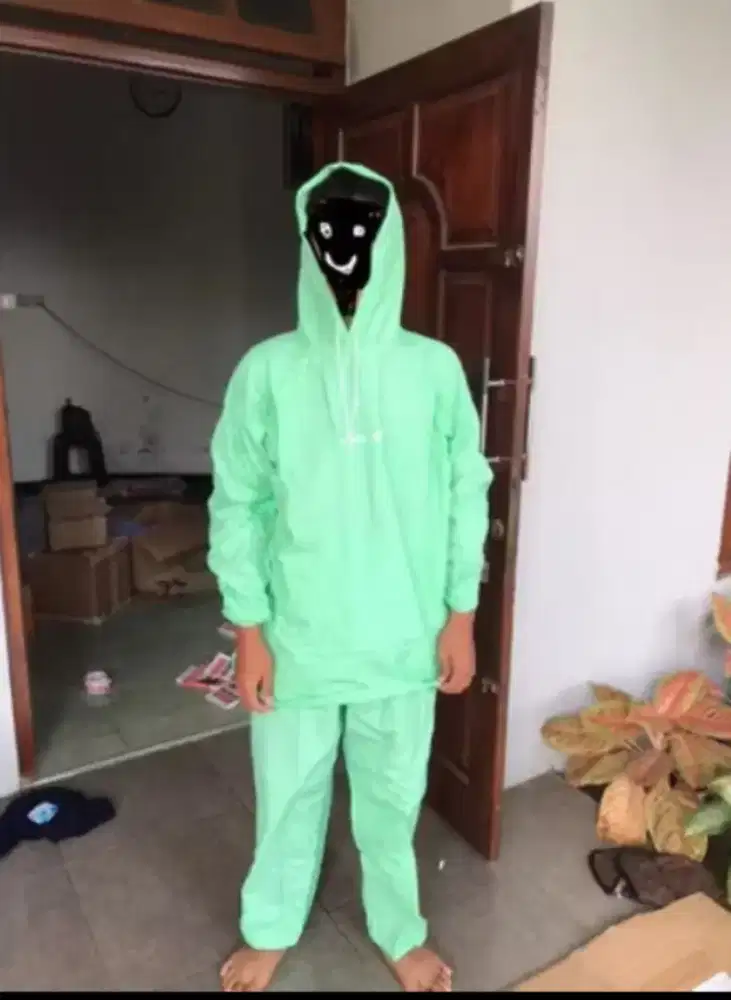 jas hujan set celana
