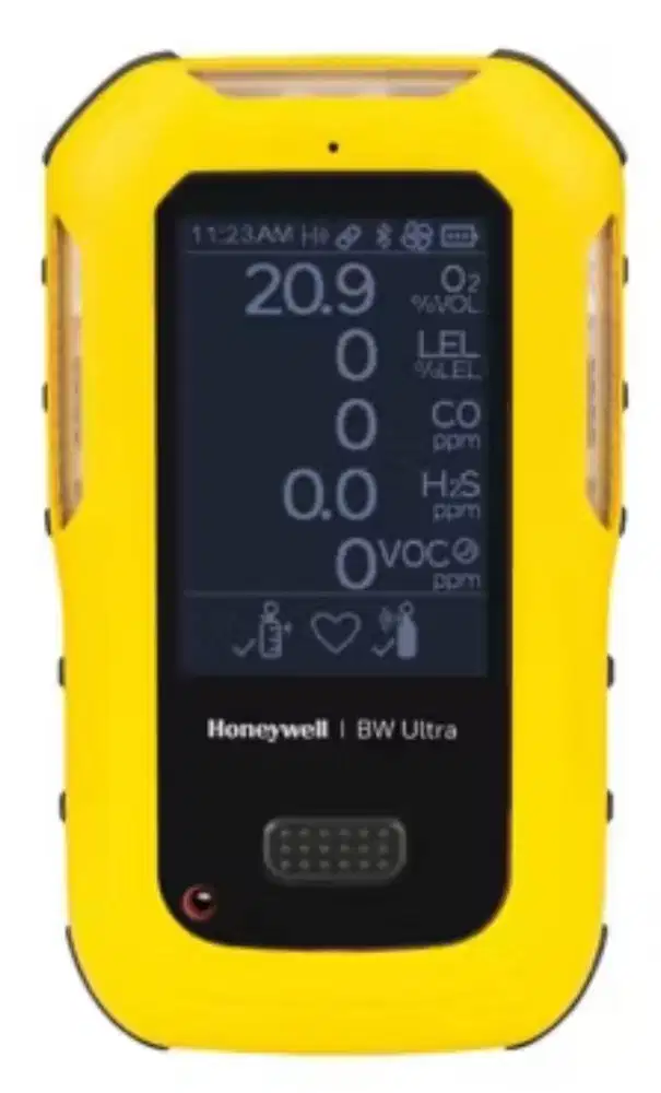 Honeywell BW Ultra 5-gas detector (O2, LEL, H2S, CO, VOCs)