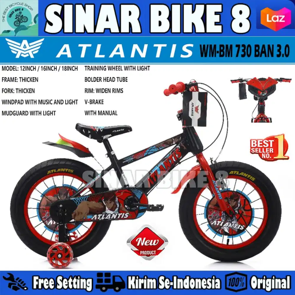 Sepeda Anak 18Inch (Merah)