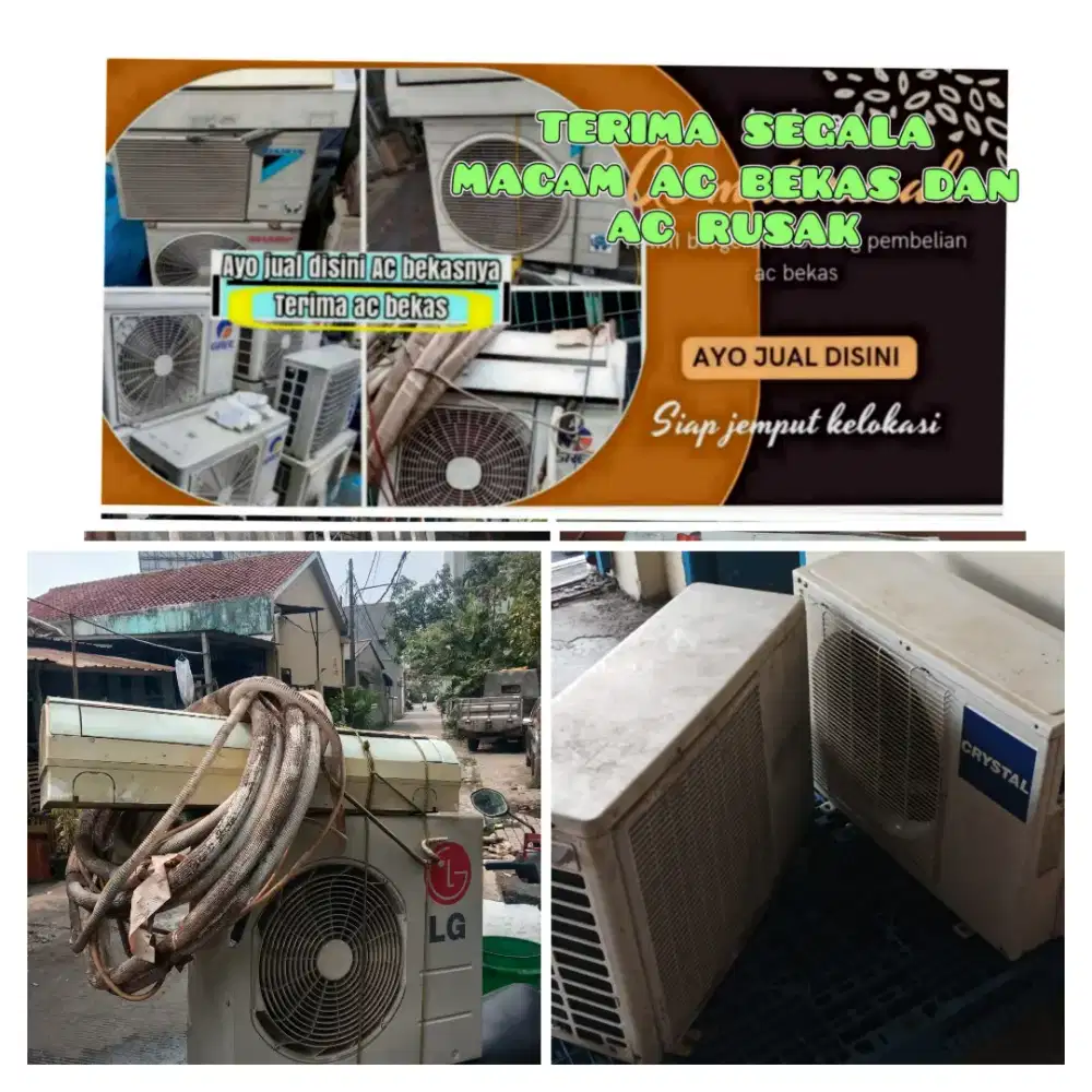 Terima ac bekas rusak
