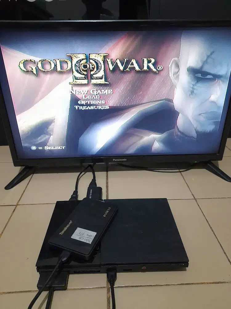 Jual Ps 2 Slim Matrix game Hardis external kpasitas 60gb
