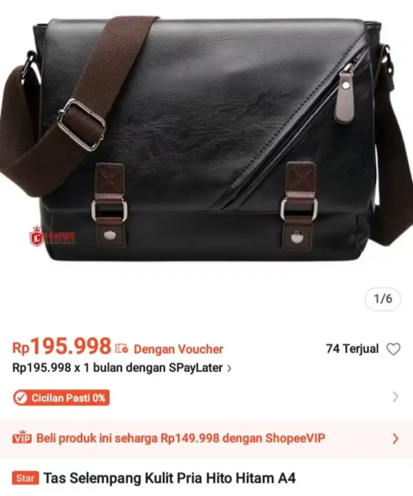 Tas slempang kulit
