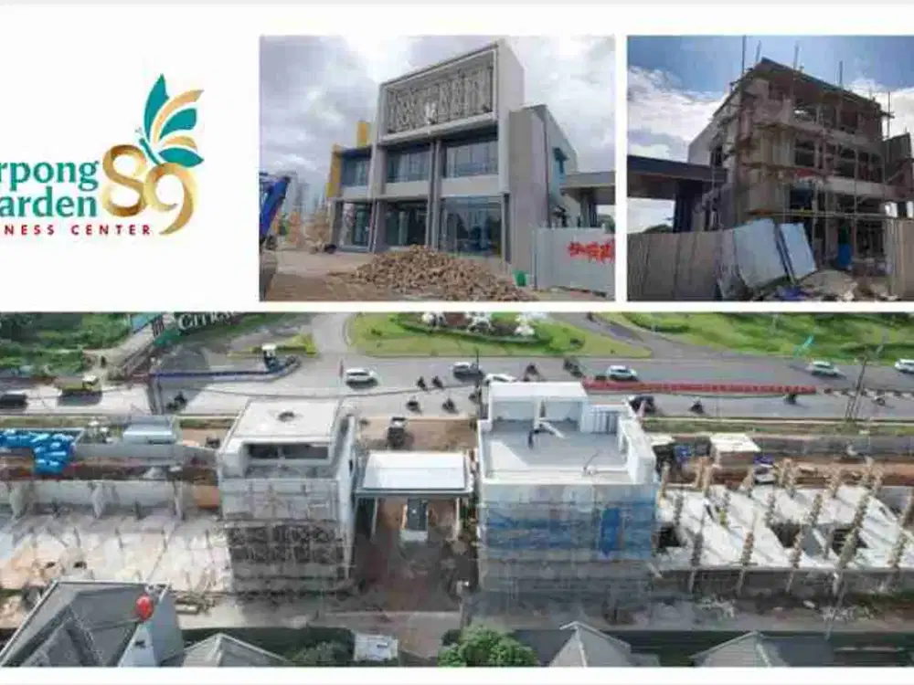 ruko 4 lantai lebar 9 meter ramai 24 jam di bsd
