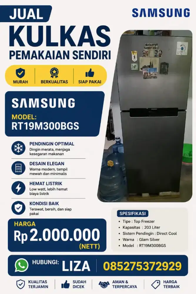 Kulkas Samsung Kondisi Bagus