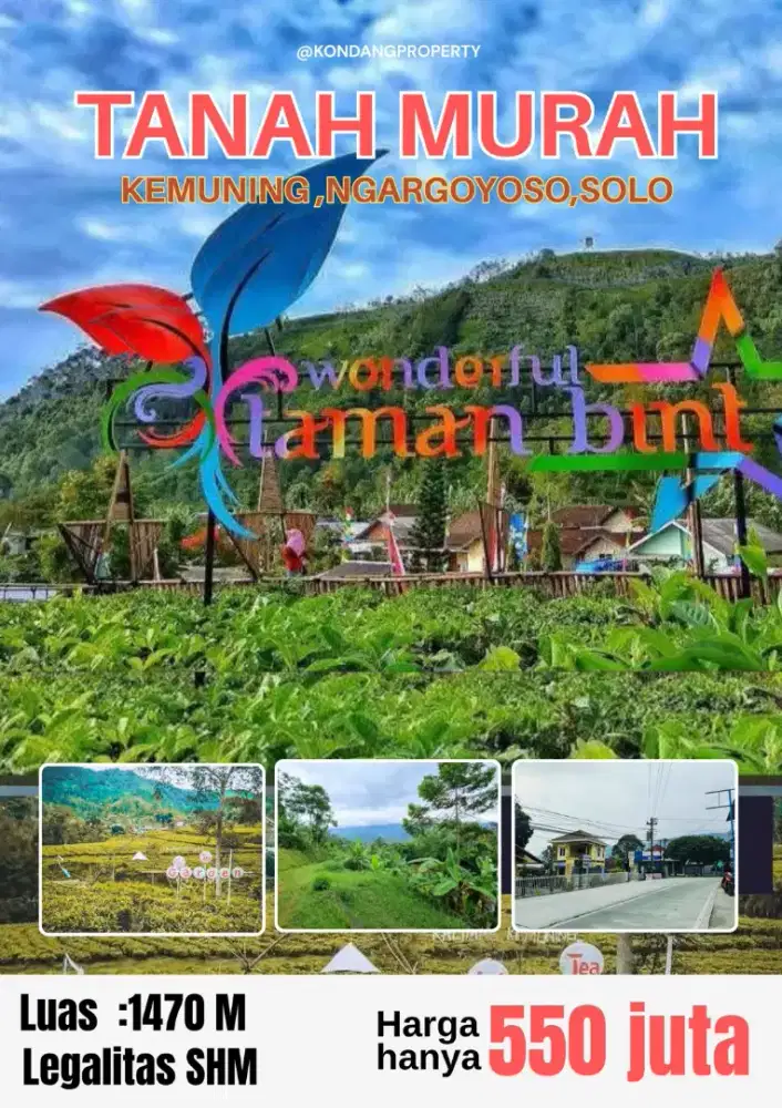 Dijual tanah kemuning